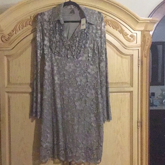 Stetson Dresses & Skirts - Stetson Dress NWT Taupe Stretch Lace Dress Stetson Dresses & Skirts - Stetson Dress NWT Taupe Stretch Lace Dress